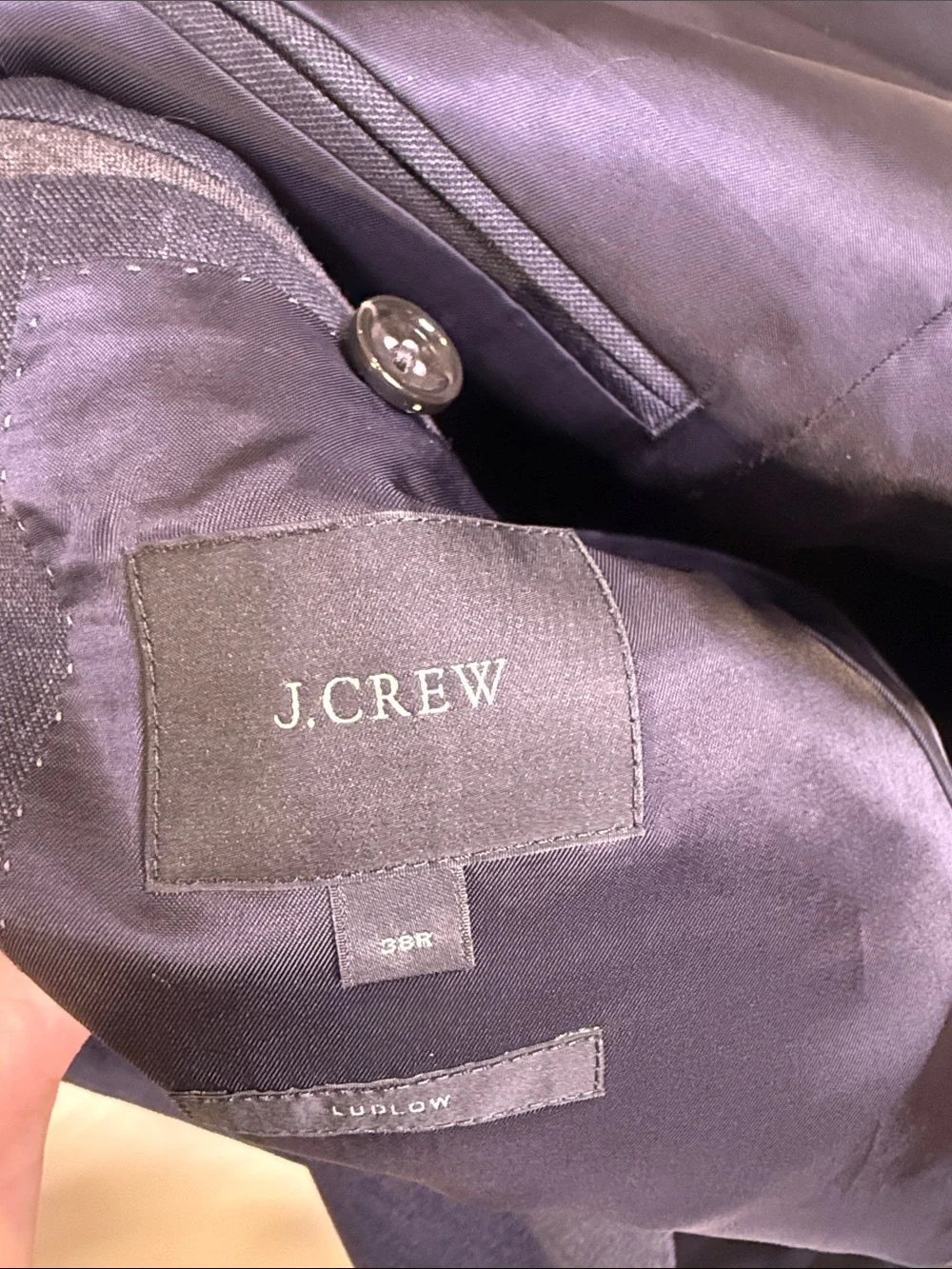 J Crew Ludlow Suit Jacket 38 Tollegno 1900 Fabric Double Vent Cotton Pique